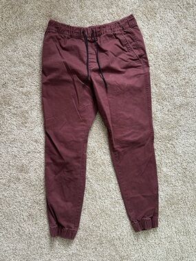 Old Navy Burgundy Modern Jogger Pants